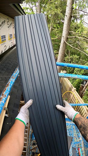 Toronto Roofing ️ on Instagram: "Fluted black panel siding installation #roofing #toronto #torontoroofing.ca #torontohomes #torontobuilder #torontoroofing #commercialroofing #renovation #luxuryhomes #buildersofinsta #roofersofinstagram #asmr"
