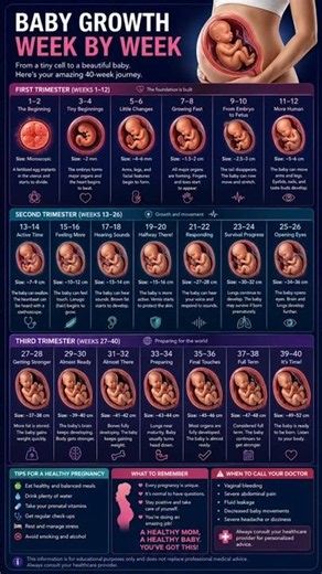 👶 Baby Growth Week by Week: The Incredible Journey of Life