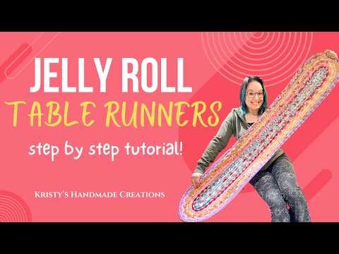 Jelly Roll Fabric Table Runners Tutorial