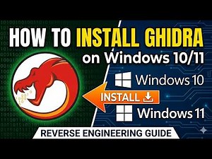 Ghidra Install on Windows | Reverse Engineering Tutorial