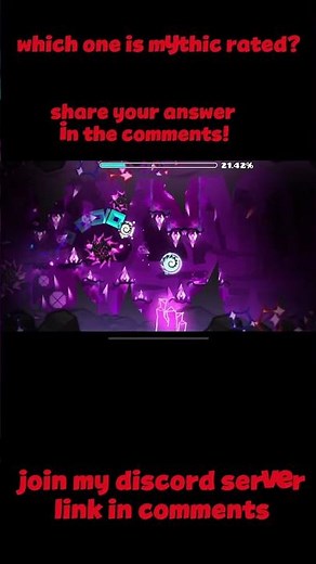Which Gd level is mythic rated? #geometrydash #gd