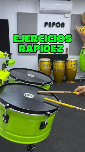 #PeponPercusion on Instagram: "Ejercicio para rapidez en el timbal"
