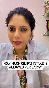 How much oil or fat do we really need?