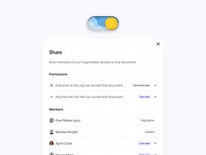 Share link interaction