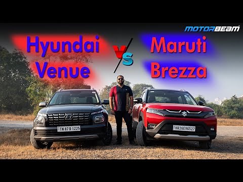 2022 Maruti Brezza vs Hyundai Venue Comparison - Tough Choice Made Easy | MotorBeam