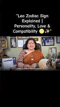 Leo Zodiac Explained #nittygrittywithdrneetikaushik