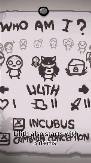 How to unlock Lilith in The Binding of Isaac #tboi #thebindingofisaac