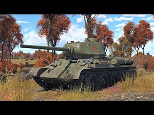 War Thunder: T-34-85 (D-5T) Soviet Medium Tank Gameplay [1440p 60FPS]