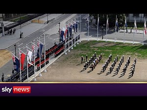 Parliament Square on day of Queen's funeral
