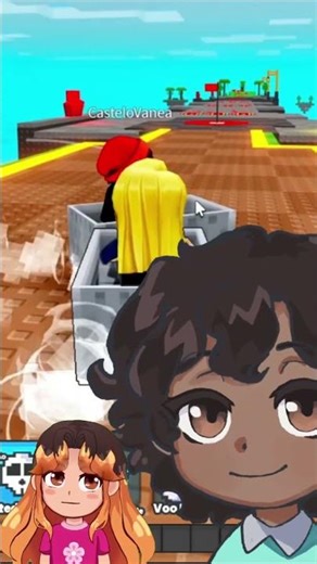 Impossible minecart race in Roblox 💀 #roblox #shorts