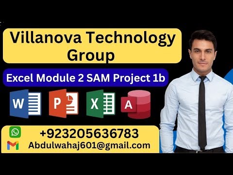 Villanova Technology Group Excel Module 2 SAM Project 1b