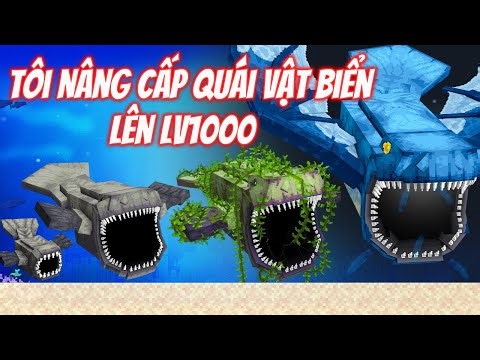 Tôi Nâng Cấp QUÁI VẬT BIỂN Lên LV1000 Trong Minecraft