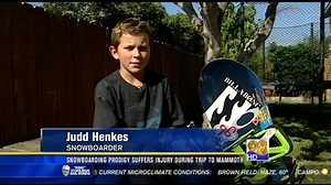 Snowboarding prodigy suffers injury during trip to Mammoth