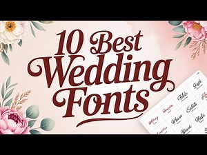 10 Best Wedding Fonts in Microsoft Word