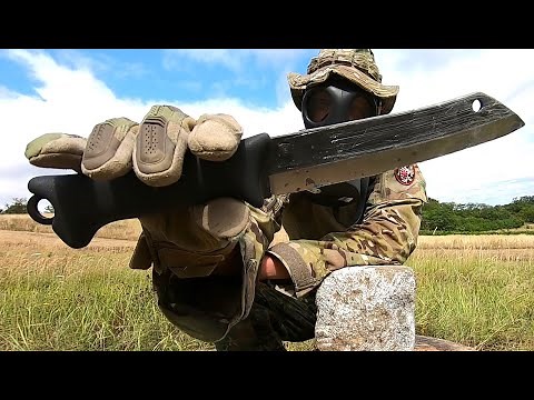 Terävä Skrama 200 - KNIFE DESTRUCTION TEST - UNTIL IT BREAKS - 80CRV2 CARBON STEEL