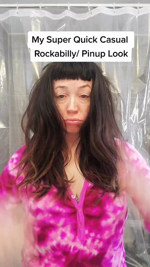 Casual Pinup Rockabilly Hair Tutorial