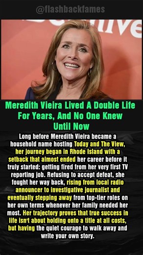 Meredith Vieira Lived A Double Life For Years, And No One Knew—Until Now #shorts