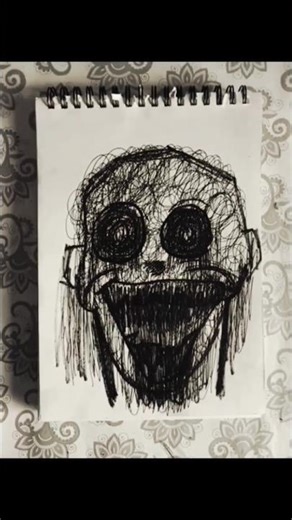 creepy 💀💀#art #sketching #shortvideo