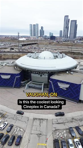 Opened in 1999, this Cineplex is recognizable for its UFO styled design located at 3555 Hwy 7 W #vaughan #cineplex #movies
