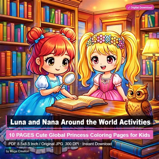 Around the World Coloring Pages for Kids Cute Girls Travel Coloring Book Printable PDF Multicultural Activity Sheet Instant Download - Etsy