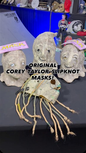 AJ Good on Instagram: "My original Paper Magic Group Glowing Ghost masks. Three unconverted, one converted by the best in the business. For the longest time, I preferred the Dummy over the Ghost Glow, but I think over the last few years my mind has been changed. Corey in the GG was just so gross to look at, and the fact that he wore it for 2000 gives it some bonus points. #thehouseofmasks #ihateajgood . . . . . . . . . #slipknot #slipknotmask #slipknotmasks #michaelmyers #shawncrahan #coreytaylo