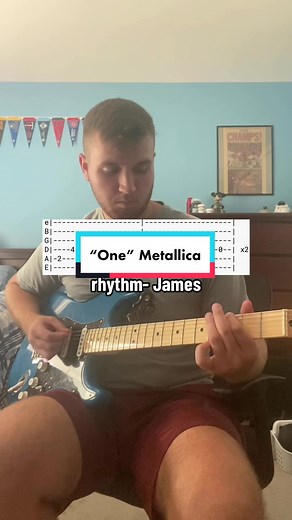One by Metallica (tutorial) #fyp #guitar #guitartutorial #metallica