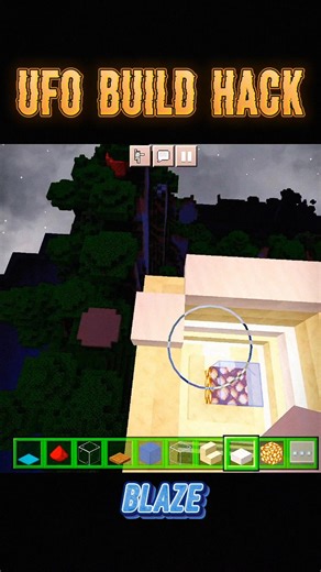 UFO Build Hack 🛸👽!! #minecraft