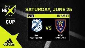 MLS NEXT Cup u15 Highlights: BW Gottschee vs. Real Salt Lake | June 25, 2022 | MLSSoccer.com