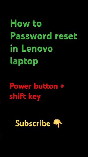How to forget password in Lenovo laptop//how to reset password in Lenovo laptop #shorts