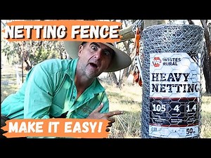 How to Install Heavy Netting Fencing | Easy DIY Farm Fence Tutorial