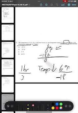 Easy Temperature Problem for Math 7th grade