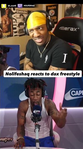 NoLifeShaq vs Dax Freestyle Reaction ‪@Thatsdax‬