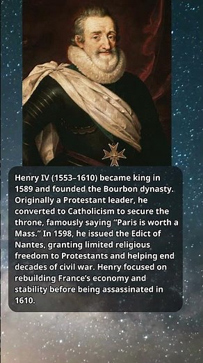 Henry IV – The First Bourbon King Who Ended the French Wars of Religion #history #kings
