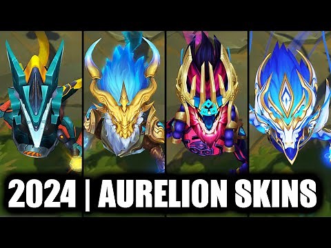 ALL AURELION SOL SKINS SPOTLIGHT 2024 | League of Legends