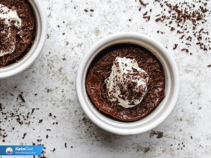 Low-Carb Chocolate Mug Cheesecake | KetoDiet Blog