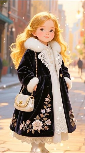 Cute girl new winter out fit dress up fashion #cartoon #cute #shorts #fashion