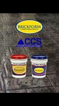 Brickform's Color Hardener and Antique Release