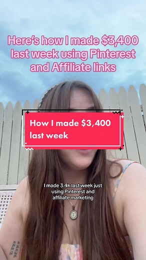 How I made 3.4k in one week using pinterest and affiliate links #affiliatemarketingforbeginners #affiliatemarketing #affiliatelinkstips #pinterestmarketing #pinterestaffiliatemarketing #pinteresttipsandtricks