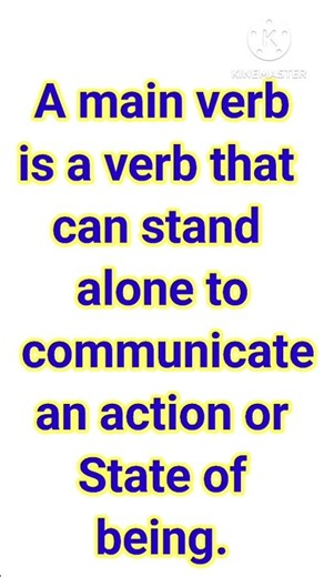 What is Main verb English Grammar #shorts