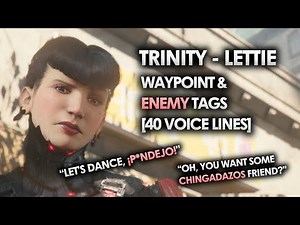Warframe | Lettie Extra Voice Lines - All 40 Lines (Waypoint & Enemy Tag)