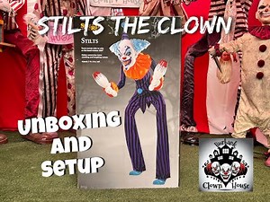Burbank Clown House - Spirit Halloween Stilts the Clown assembly tutorial