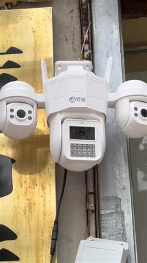 实用好用的监控，还是要看这款三镜头都能旋转的监控！！！ #监控#高清监控#智能监控#无线监控#监控摄像头