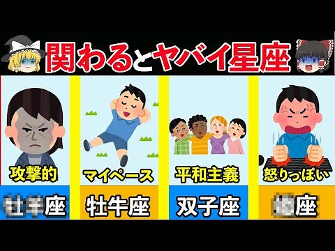 【ゆっくり解説】12星座別の性格を解説！【星座診断】