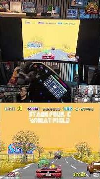 Classic retro racers on modern sim gear with POV: OutRun Stage 4c (1986) By SEGA #SEGA #outrun