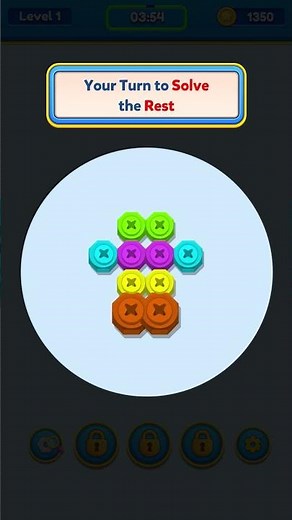 Nut n Bolt Color Sorting Game | Tutorial | Lvl 1-2