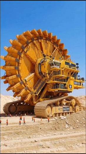 Witness the mighty Bucket-Wheel Excavator (BWE), one of the largest land vehicles ever built! 🚜 ​These continuous excavators are engineering marvels, designed to move millions of tons of overburden daily in open-pit mines. Look at the sheer scale of the machine compared to the people below! It’s a true testament to heavy industry and colossal engineering. ​What's the biggest machine you've ever seen? Drop a comment! 👇 #bucketwheelexcavator #bwe #Bagger288 #takrafrb293 #HeavyEquipment #mining #