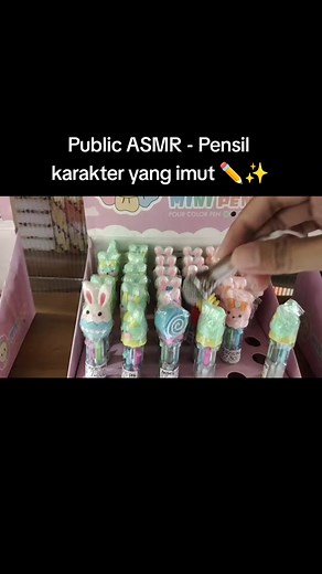 Relaxing Public ASMR - Cute Character Pencil ASMR Triggers