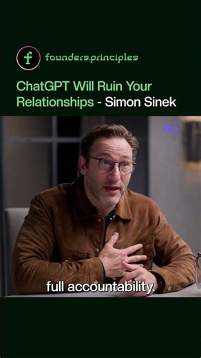 ChatGPT Will Ruin Your Relationships #simonsinek #ai #artificialintelligence