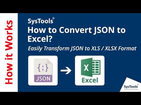 How to Convert JSON to Excel | Transform JSON File to Excel Format | JSON to XLS / XLSX Converter