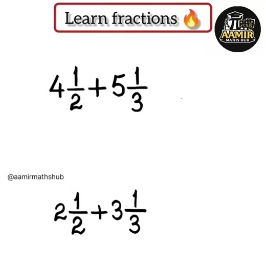 Mixed Fractions Addition Trick🔥 | Learn in 2 Minutes #shorts#mixedfraction#fastcalculation